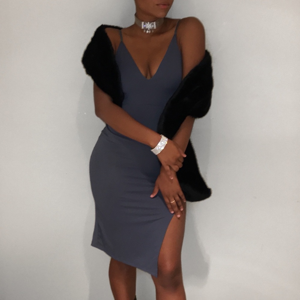 Slit Spaghetti Strap Dress